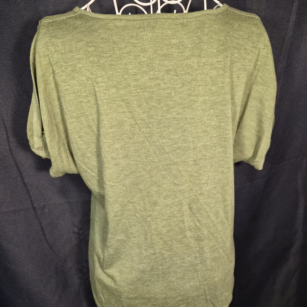 Olive Green Short Sleeve Tee - Picture 4 of 5